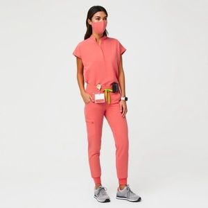 Hot Coral Fig Scrubs - Color no longer available in this style !